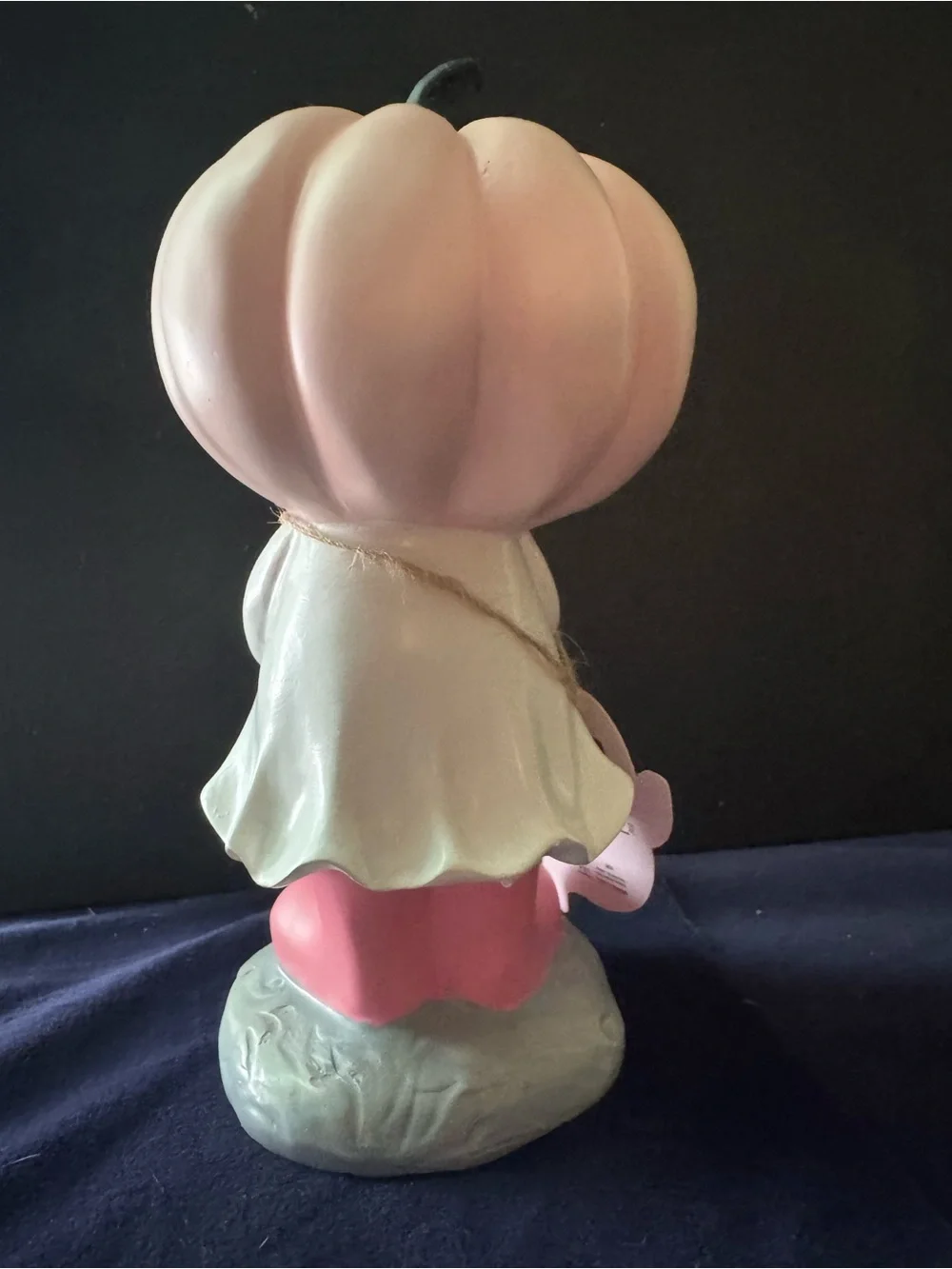 Goblin & Ghoul Pink Pumpkin Girl Trick or Treat Halloween Whimsical Resin NWT